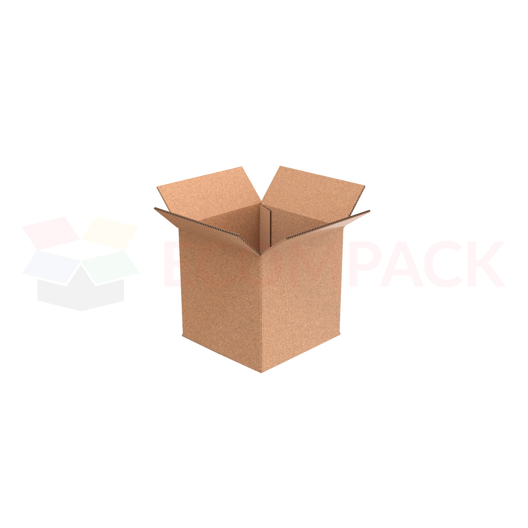 10" x 10" x 10" Shipping Box RSC Kraft 32ECT (25/bu)
