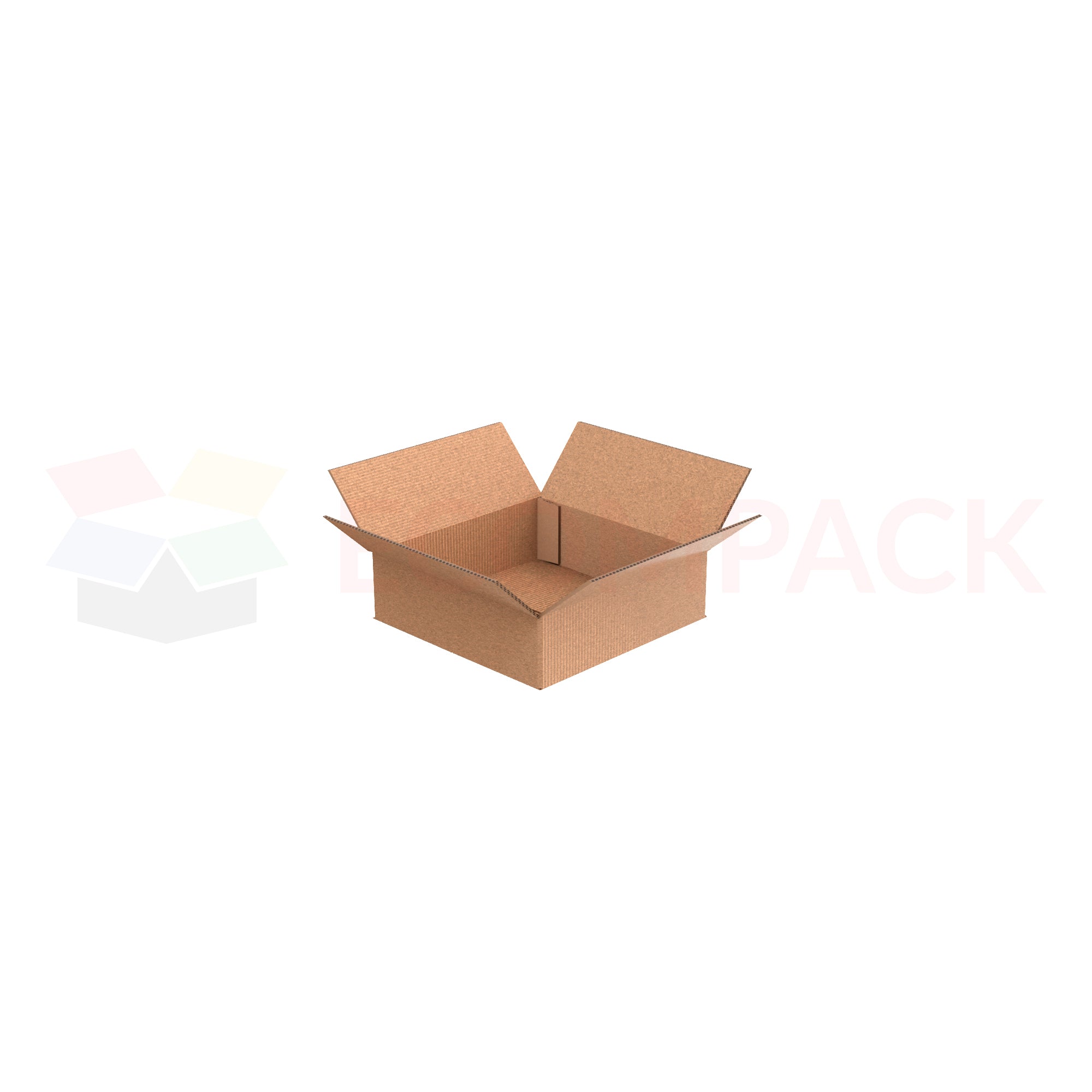 10" x 10" x 4" Shipping Box RSC Kraft 32ECT (25/bu)