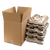 12 Bottle Pack Wine Boxes w/ Pulp Inserts (10/bu)