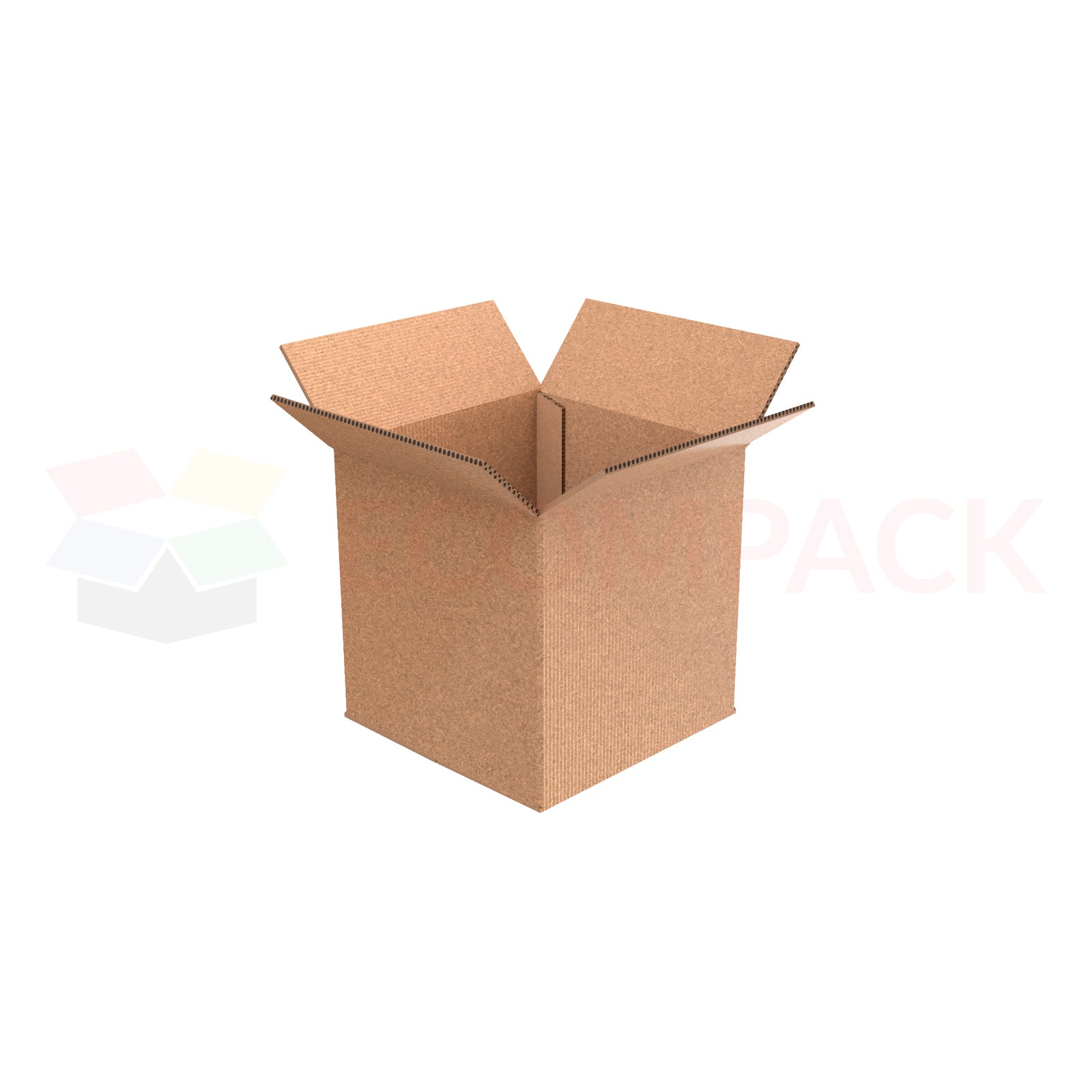 12" x 12" x 12" Shipping Box RSC Kraft 32ECT (25/bu)