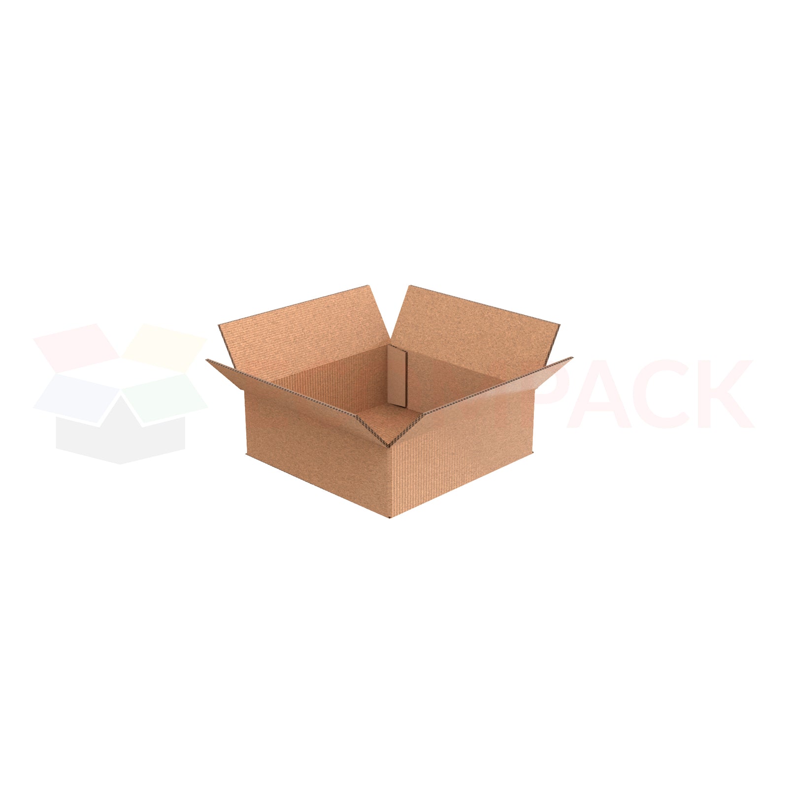 12" x 12" x 4" Shipping Box RSC Kraft 32ECT (25/bu)