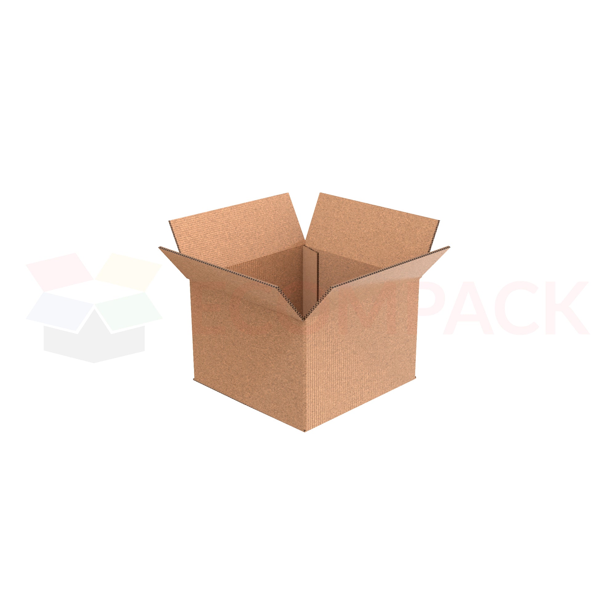 12&quot; x 12&quot; x 8&quot; Shipping Box RSC Kraft 32ECT | EcomPack.ca 