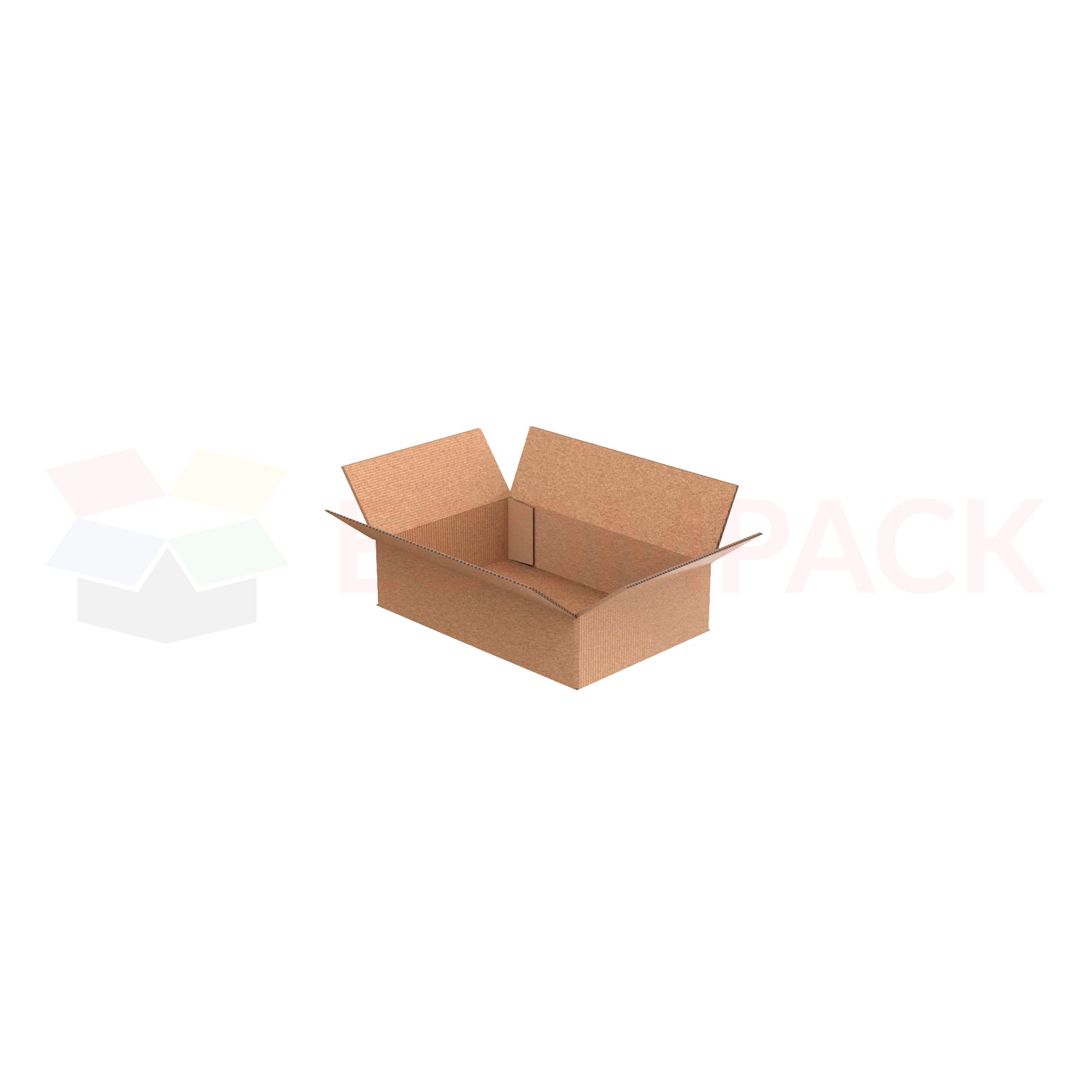 12" x 8" x 3" Shipping Box RSC Kraft 32ECT (25/bu)