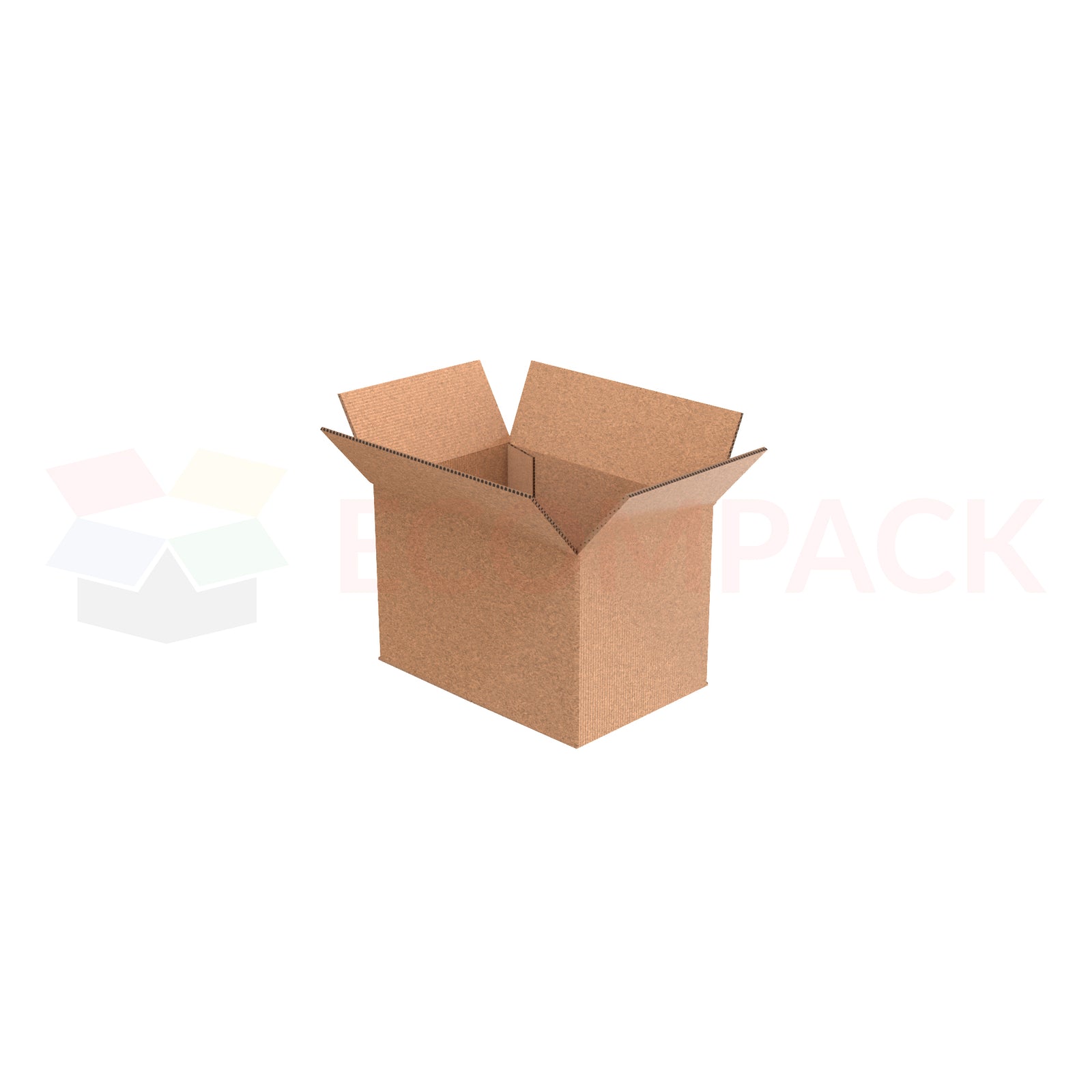 12" x 8" x 8" Shipping Box RSC Kraft 32ECT (25/bu)