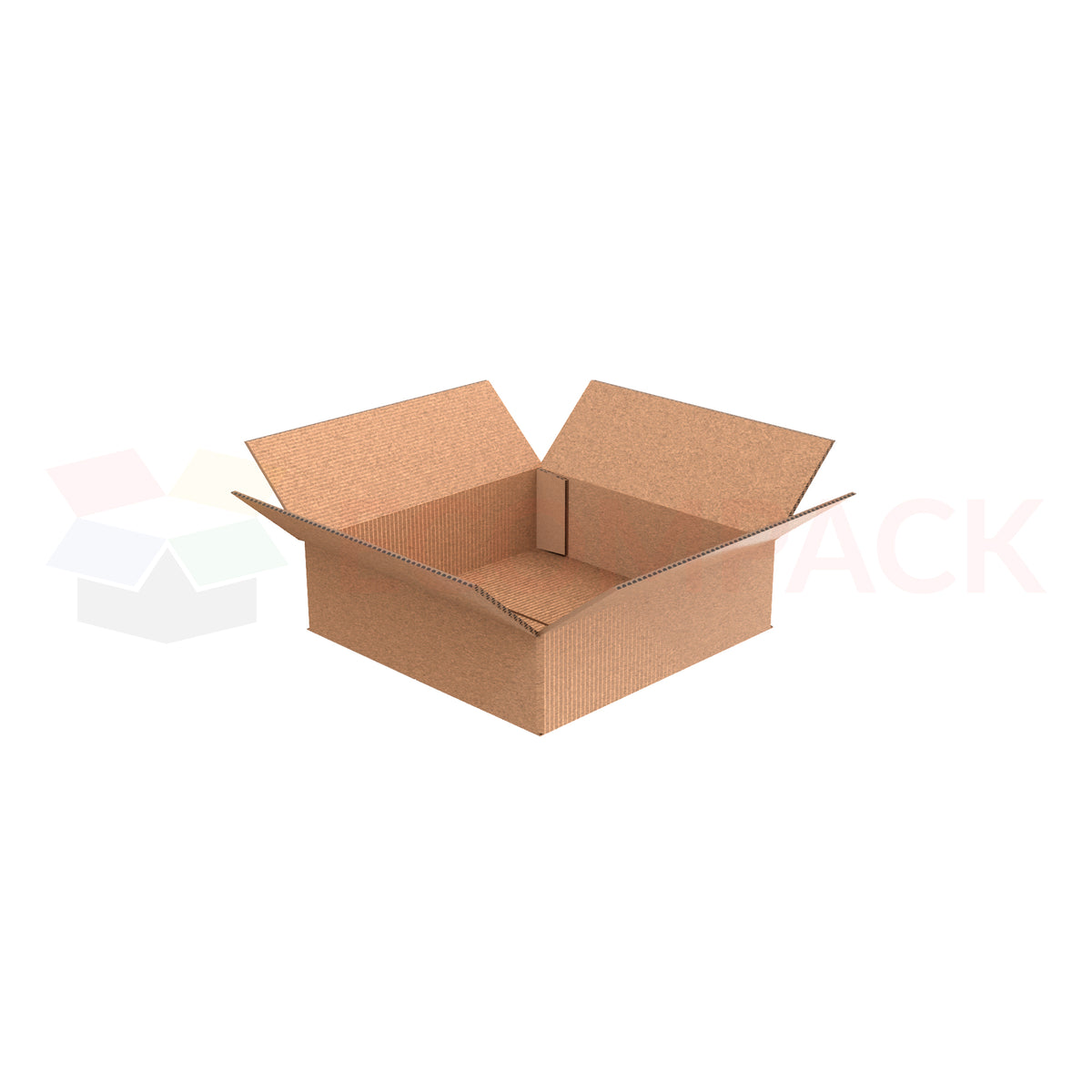 14&quot; x 14&quot; x 4&quot; Shipping Box RSC Kraft 32ECT (25/bu)