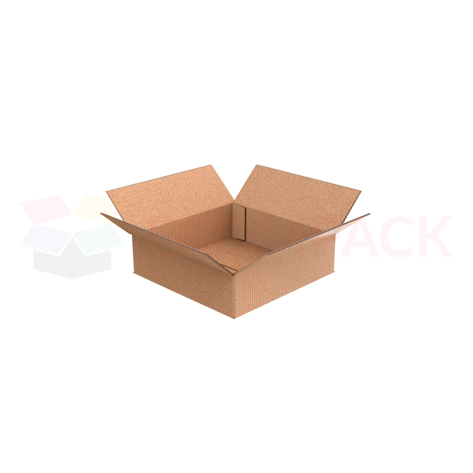 14" x 14" x 4" Shipping Box RSC Kraft 32ECT (25/bu)