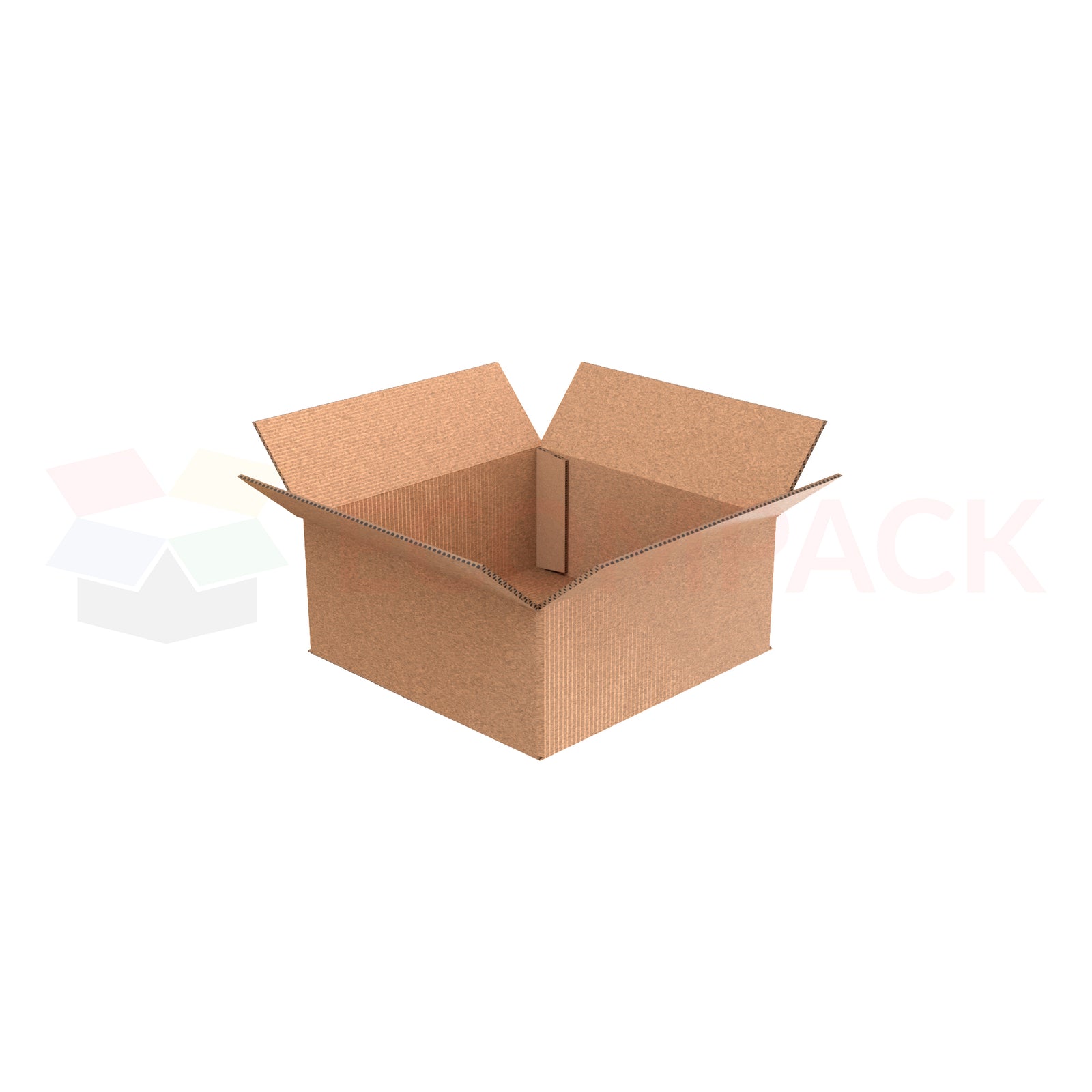 14" x 14" x 6" Shipping Box RSC Kraft 32ECT (25/bu)