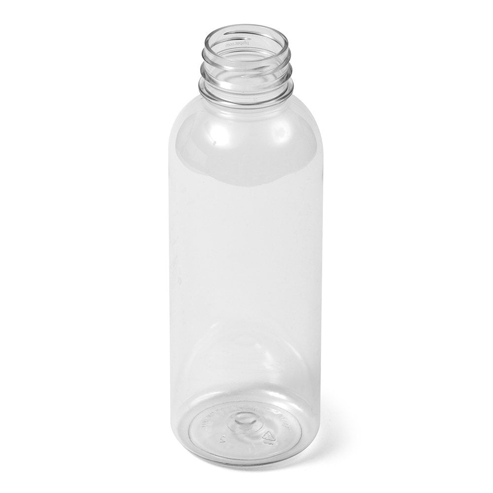16oz Clear Plastic Bottles Tall Narrow w/ Black Security Lock Caps (30/pk)