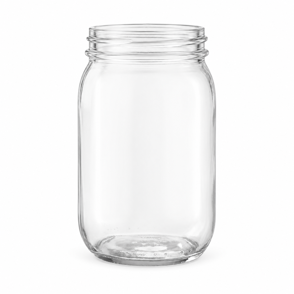 16oz / 473ml Glass Jar Wide-Mouth Clear 70/450