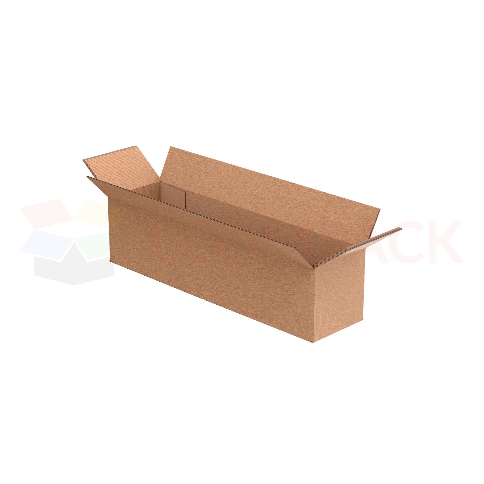 18" x 4" x 4" Shipping Long Box RSC Kraft 32ECT (25/bu)
