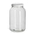 1 Gallon Clear Glass Jars 4" Opening w/ Metal Cap (4/cs)