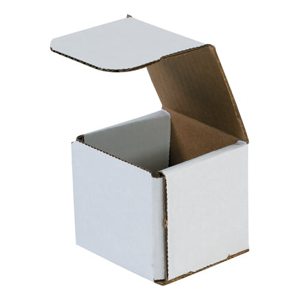 3" x 3" x 3" Ecommerce Mailer Top Tab 32ECT White (50/pk)