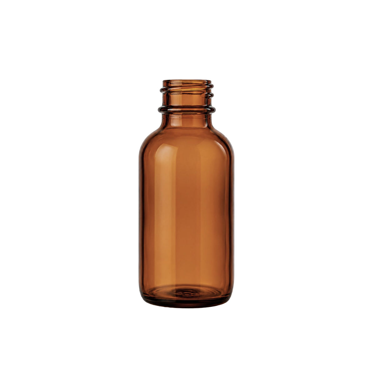 4oz Glass Bottle Boston Round Amber 22/400