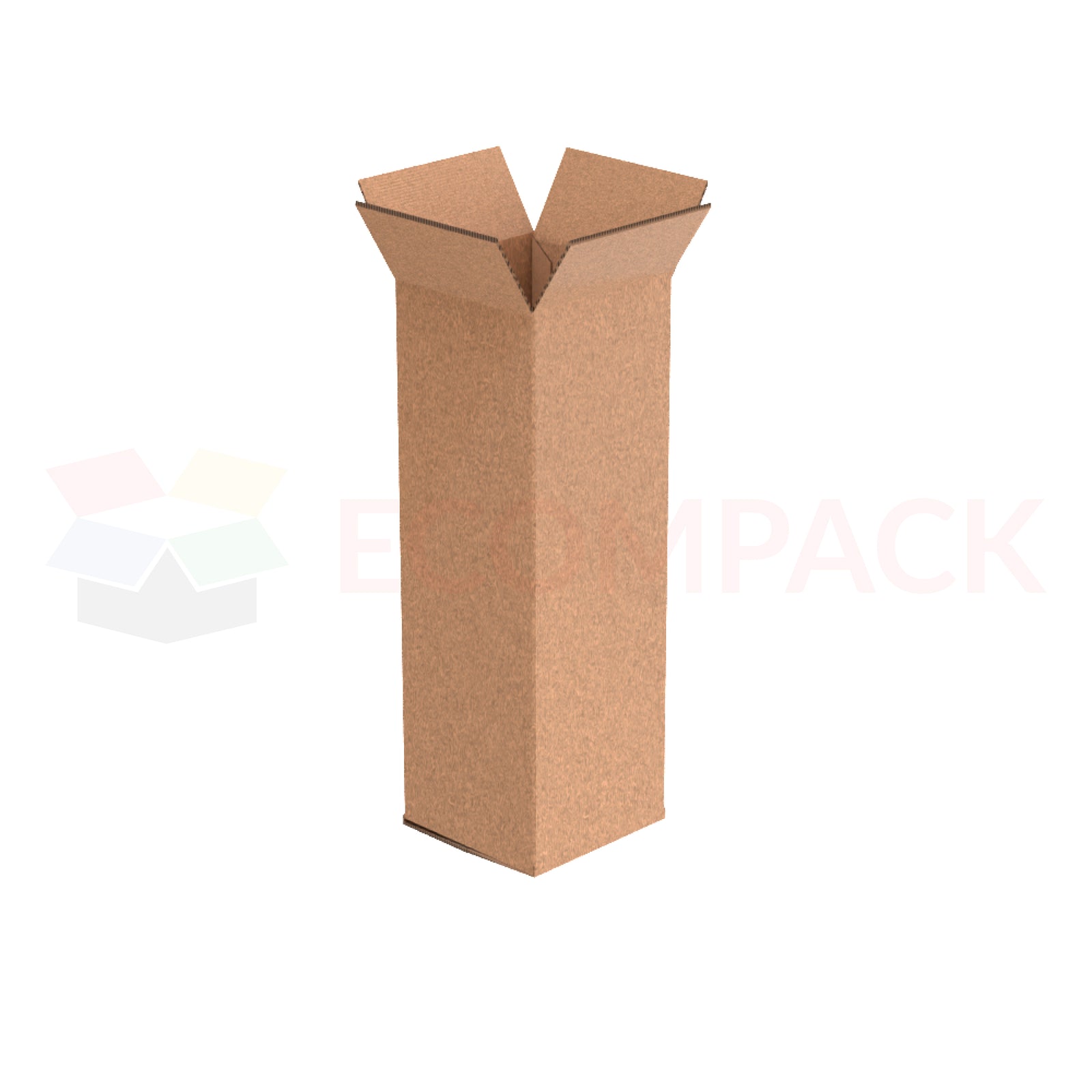 4" x 4" x 12" Shipping Box RSC Kraft 32ECT (25/bu)
