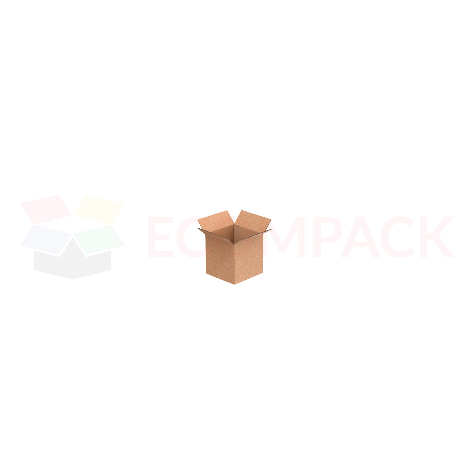 4" x 4" x 4" Shipping Box RSC Kraft 32ECT (25/bu)