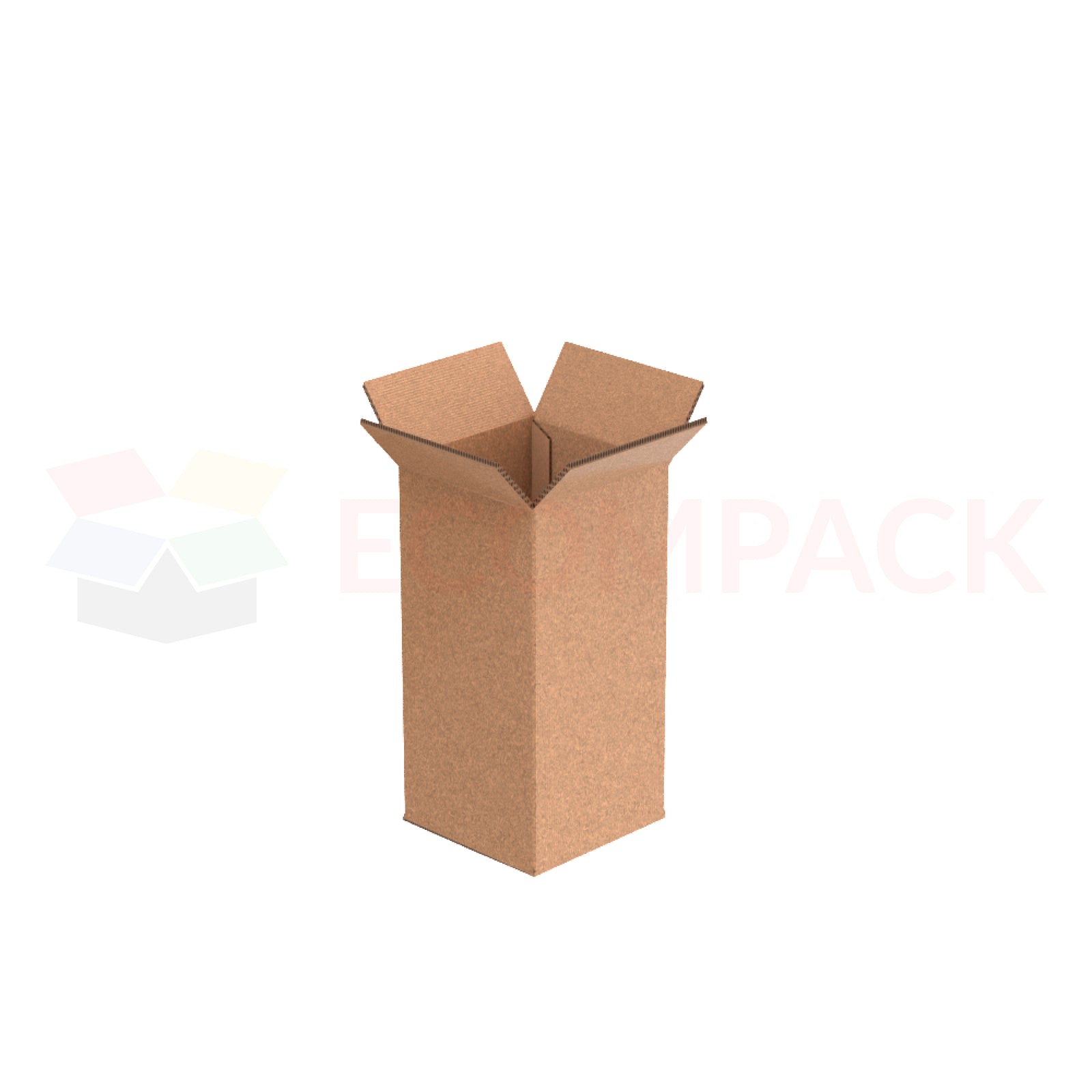 4" x 4" x 8" Shipping Box RSC Kraft 32ECT (25/bu)
