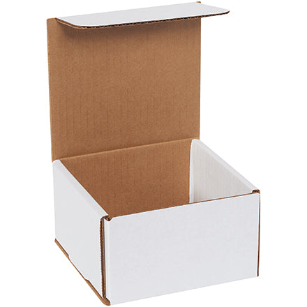 5&quot; x 5&quot; x 3&quot; Ecommerce Mailer Top Tab 32ECT White (50/pk)
