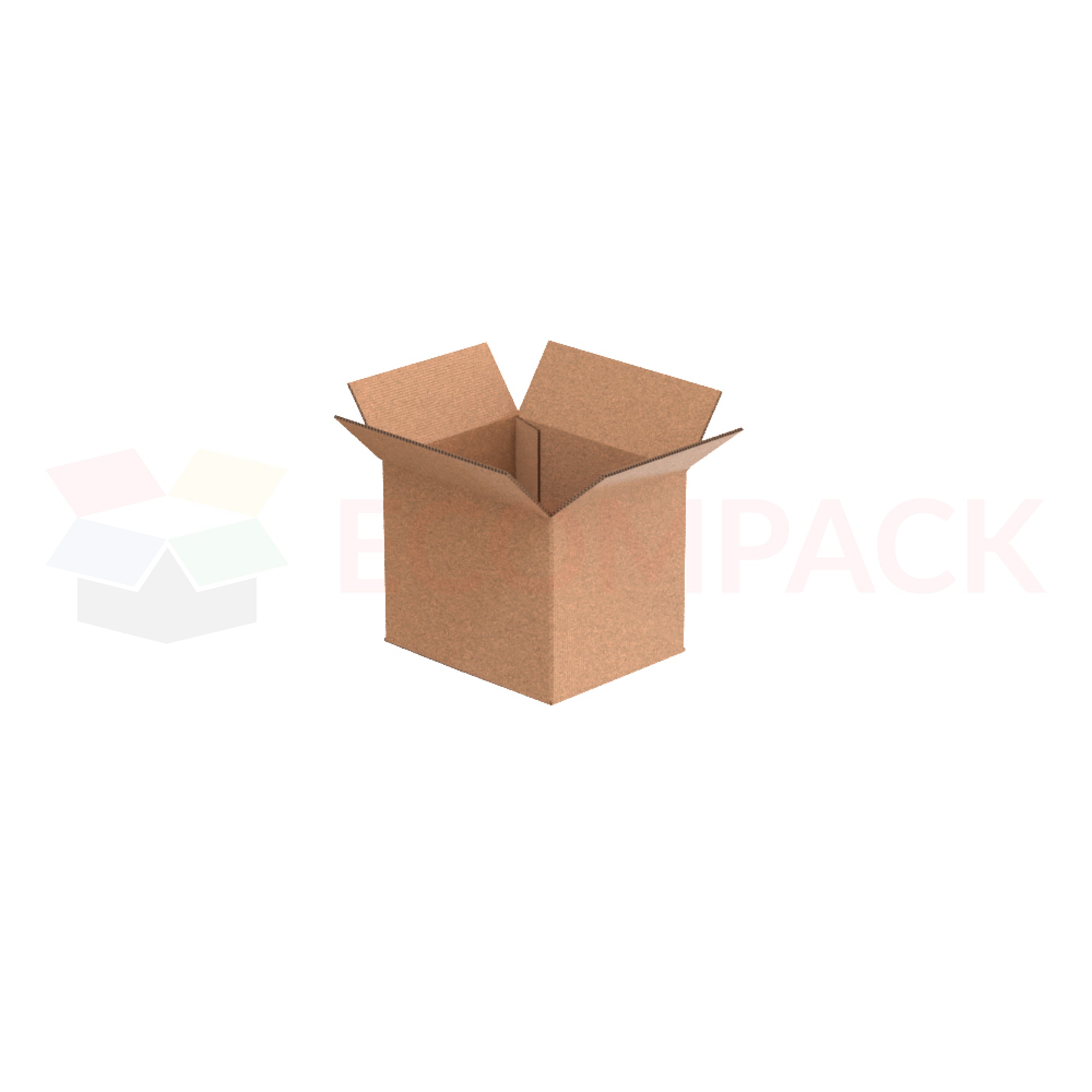 5" x 4" x 4" Shipping Box RSC Kraft 32ECT (25/bu)