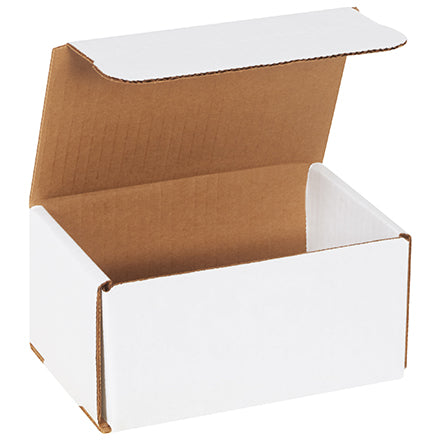 6&quot; x 4&quot; x 3&quot; Ecommerce Mailer Top Tab 32ECT White (50/pk)