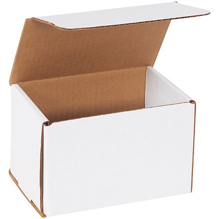 6&quot; x 4&quot; x 4&quot; Ecommerce Mailer Top Tab 32ECT White (50/pk)