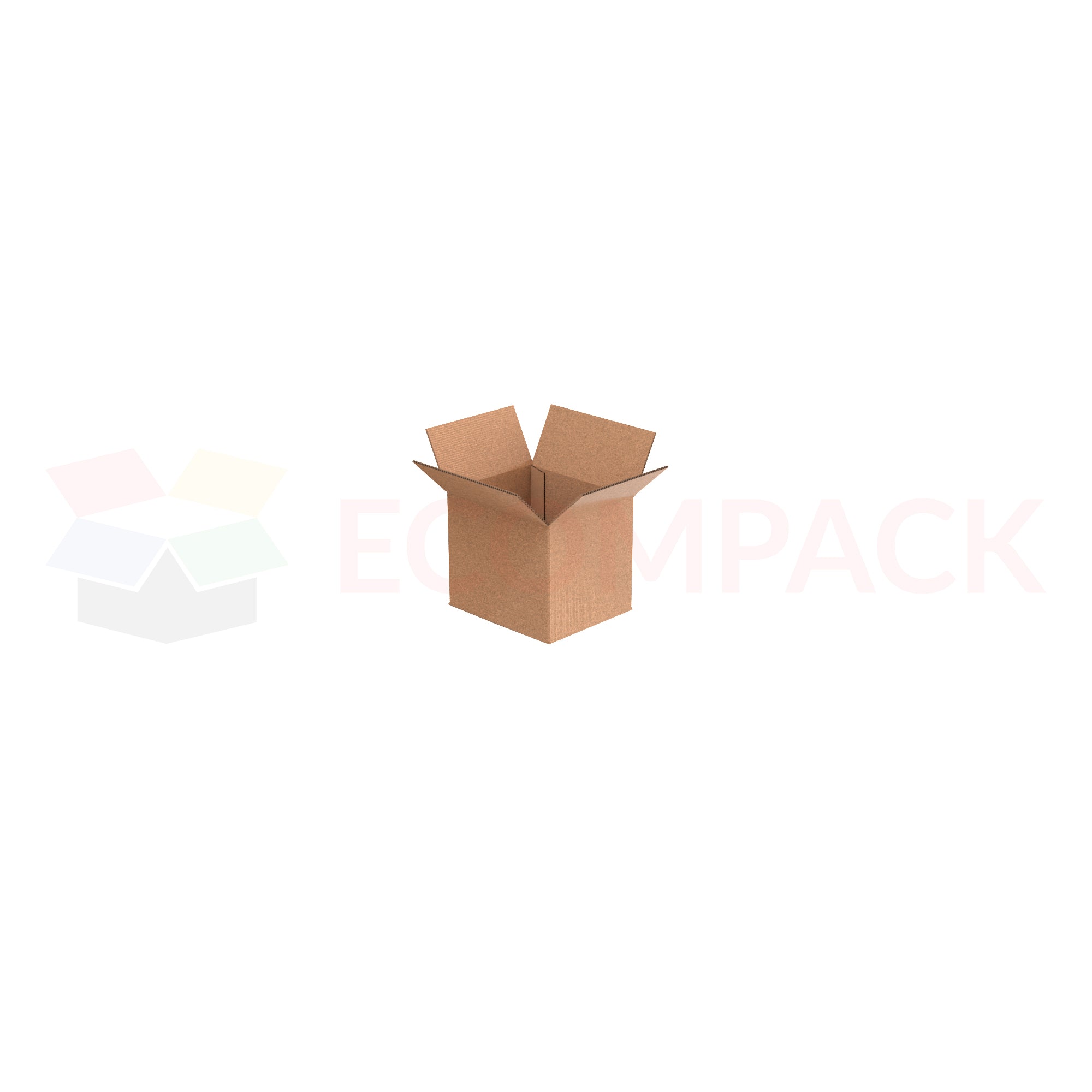 6" x 5" x 5" Shipping Box RSC Kraft 32ECT (25/bu)
