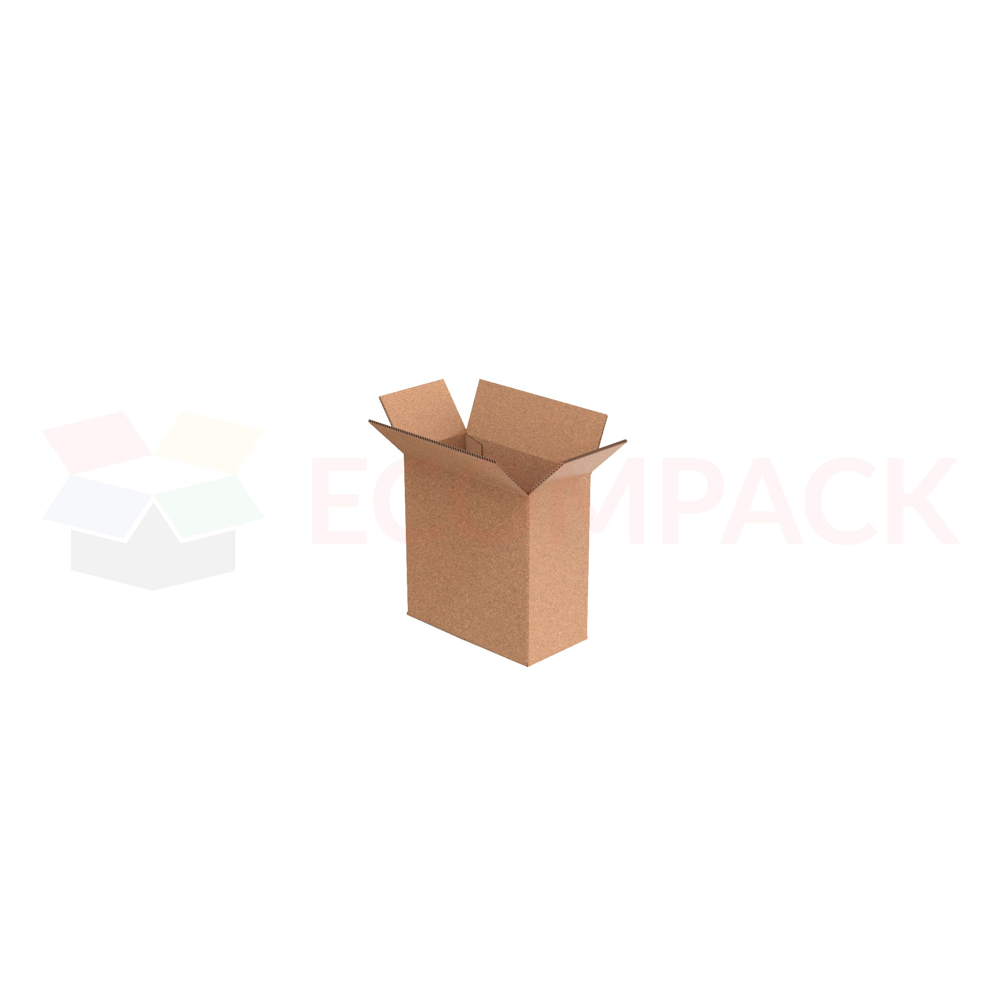 8" x 4" x 8" Shipping Box RSC Kraft 32ECT (25/bu)