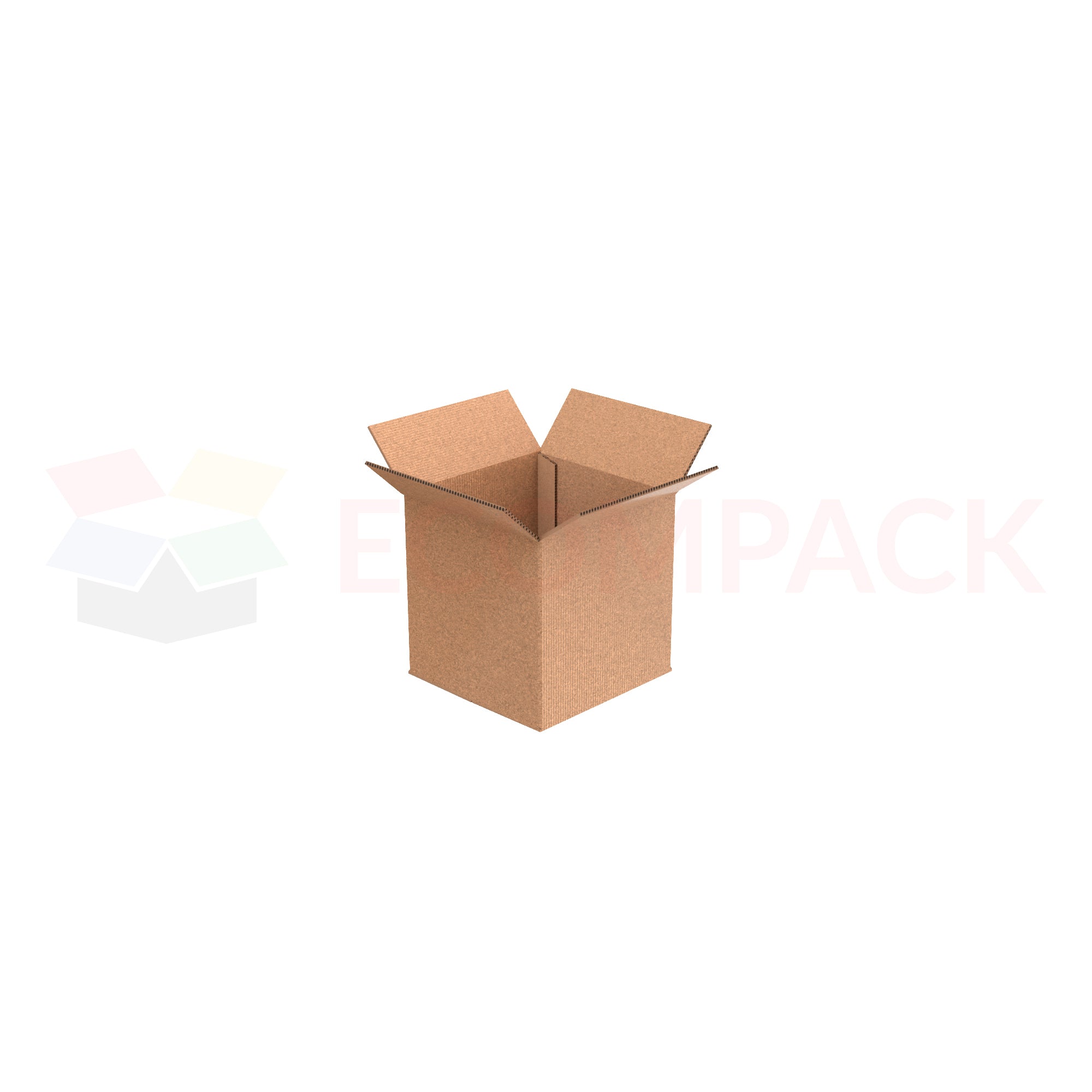 8" x 8" x 8" Shipping Box RSC Kraft 32ECT (25/bu)