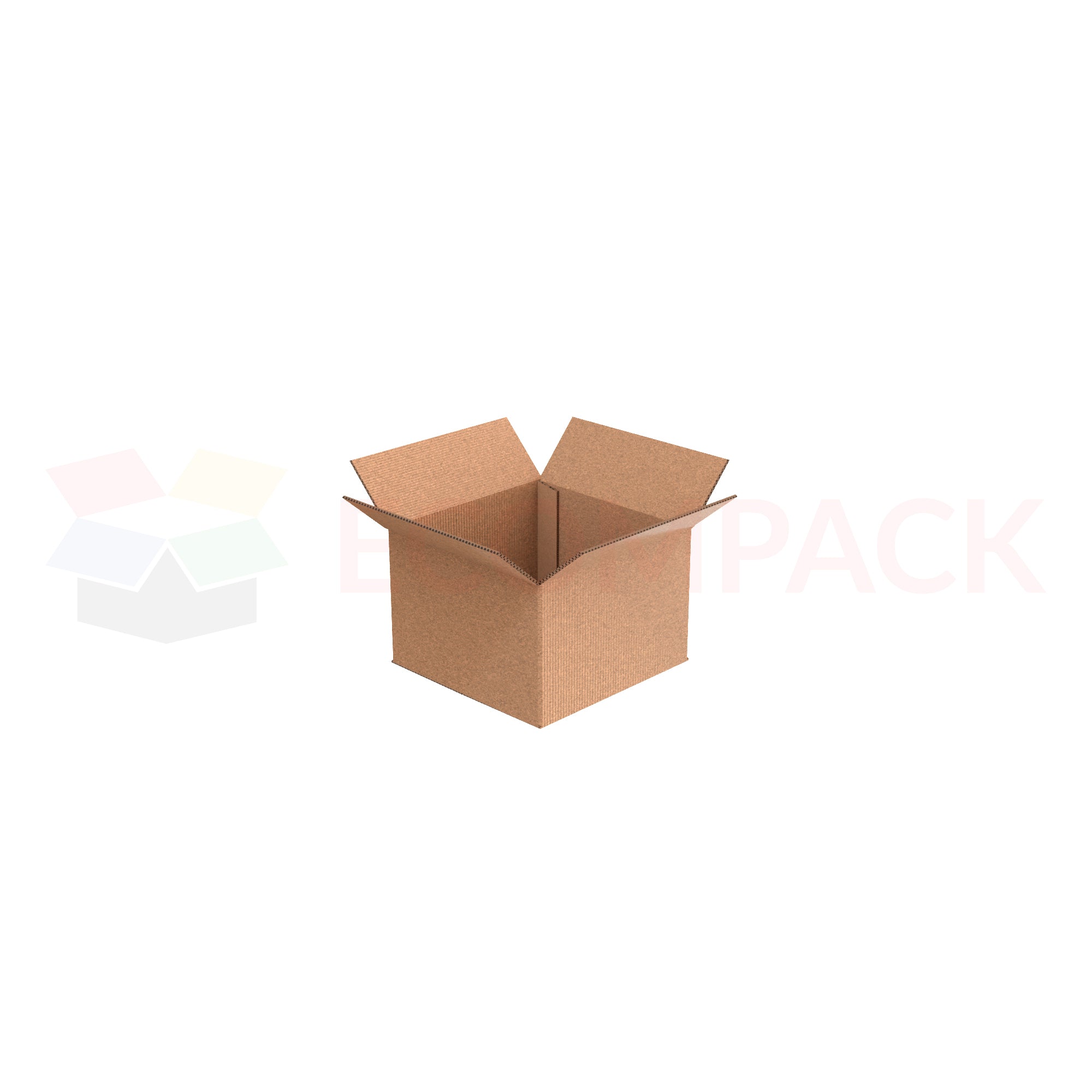 9" x 9" x 6" Shipping Box RSC Kraft 32ECT (25/bu)