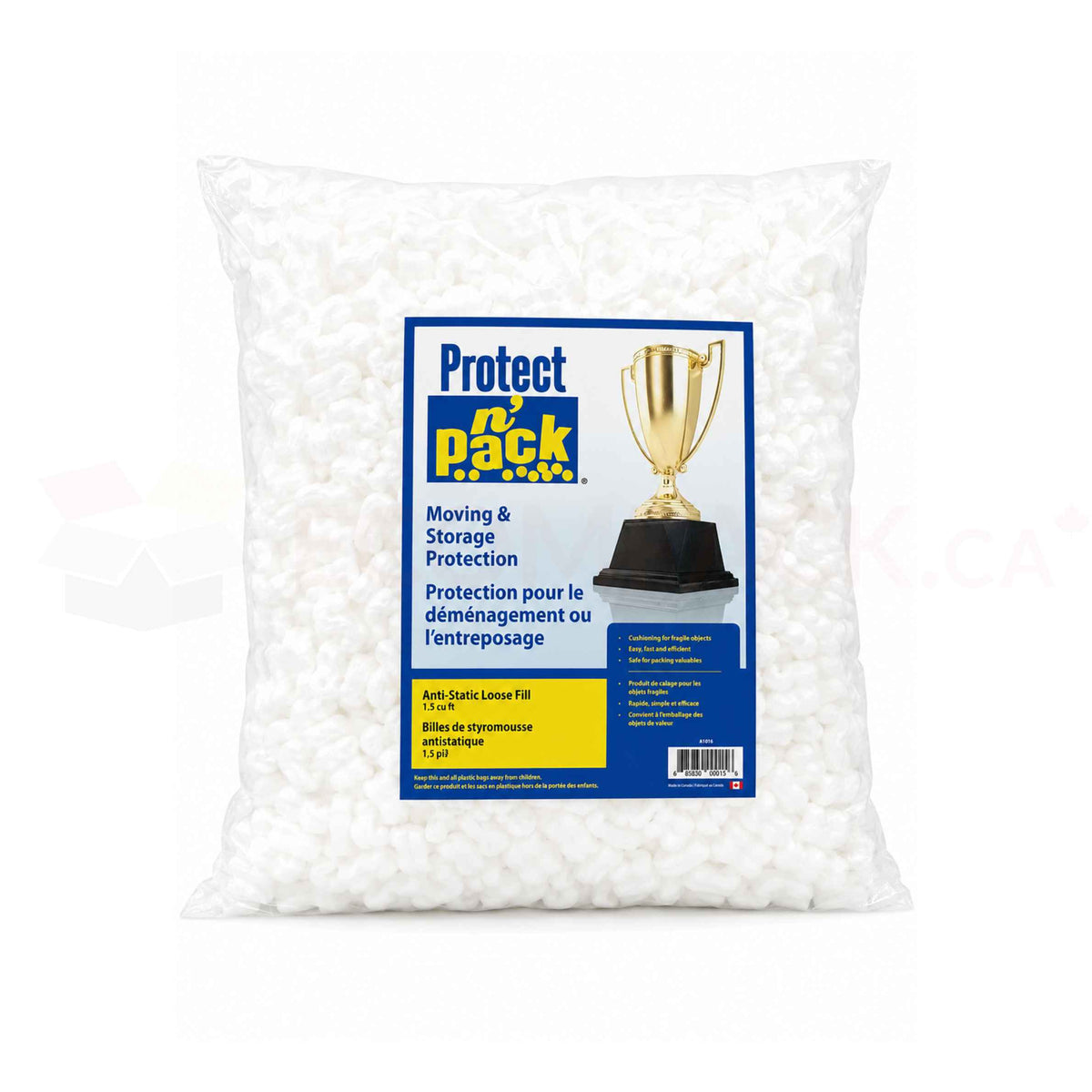 Anti-Static Foam Peanuts White 1.5 Cu. Ft. Bag