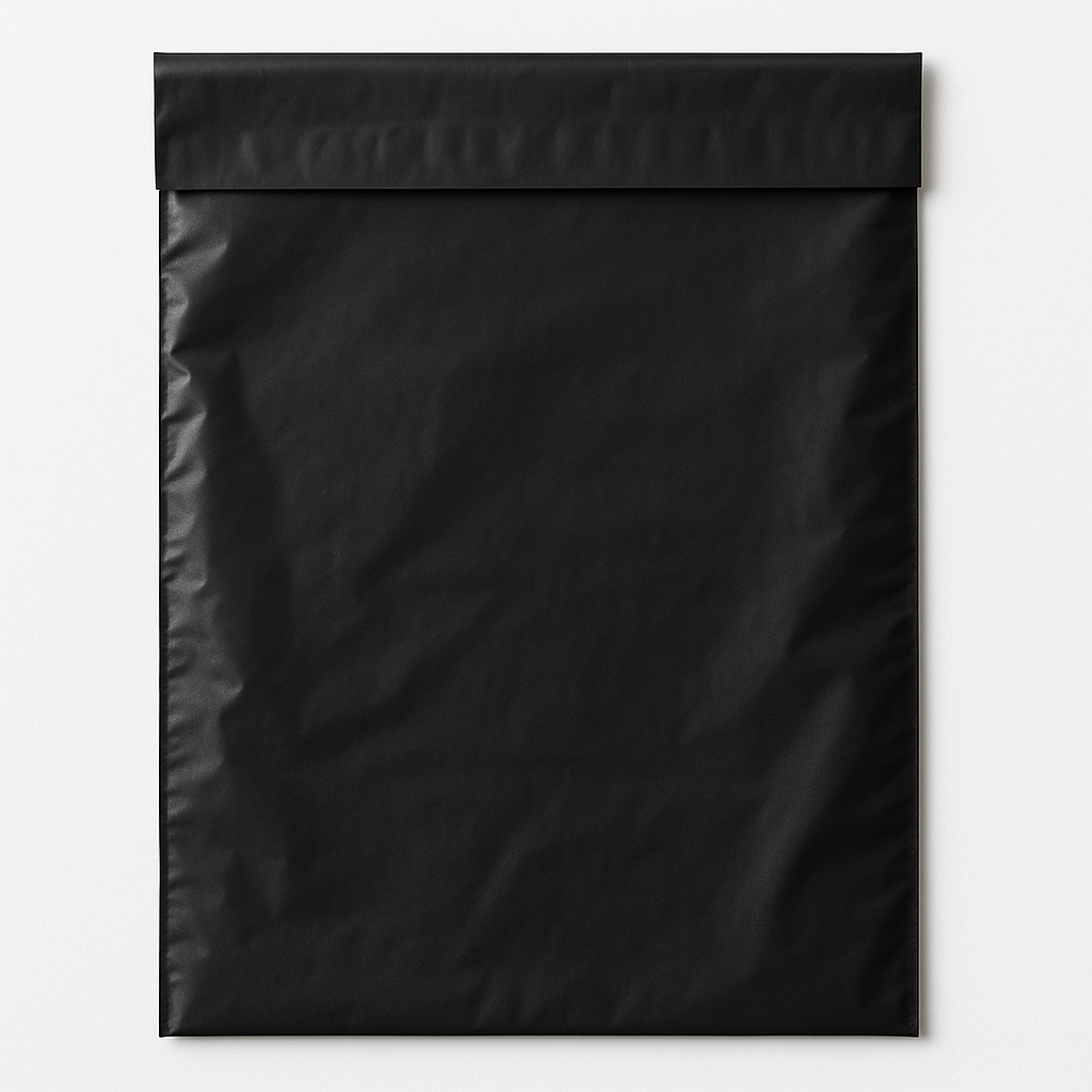 Black Poly Mailer Self-Seal 9" x 12" (1000/cs)
