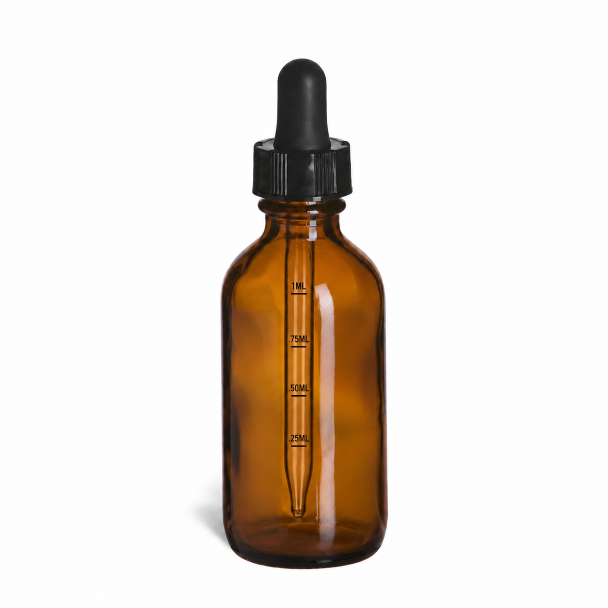4oz Glass Bottle BR Amber + Graduated Dropper 22/400 (24/cs)