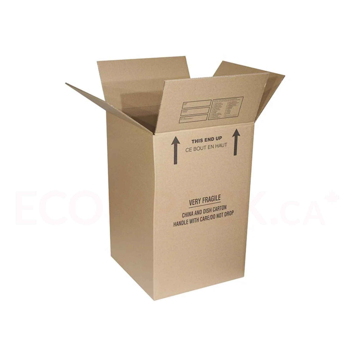 Large China/Dish Moving Box 18" x 18" x 24" Kraft 42BC Double Wall (5/bu)