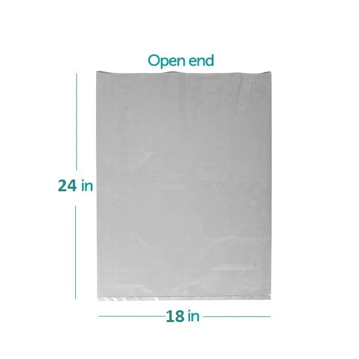 Clear Poly Bags Open End 1.5mil 18" x 24" (500/cs)
