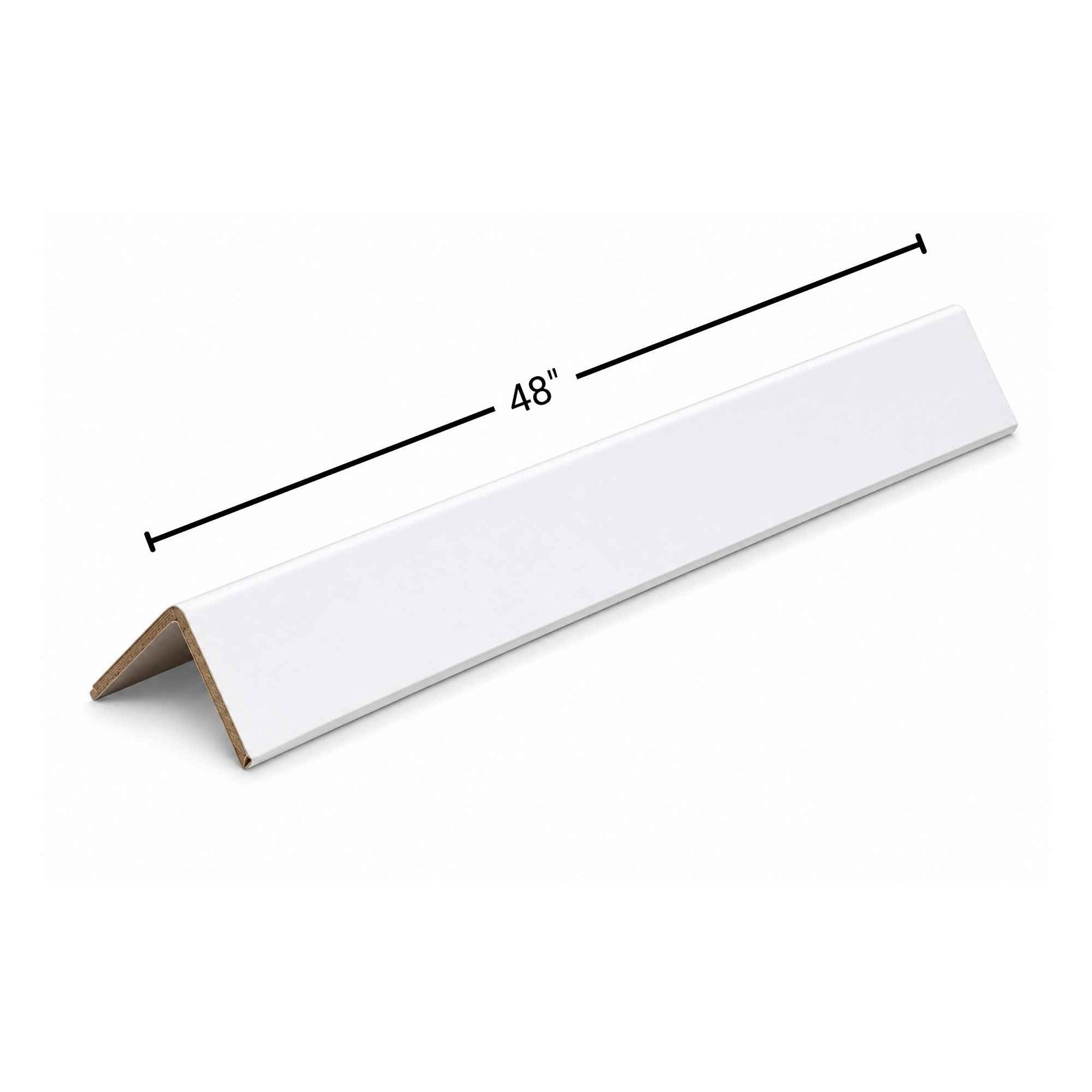 Edge Protectors 2" x 2" x 48" 0.160" White (50/bu)