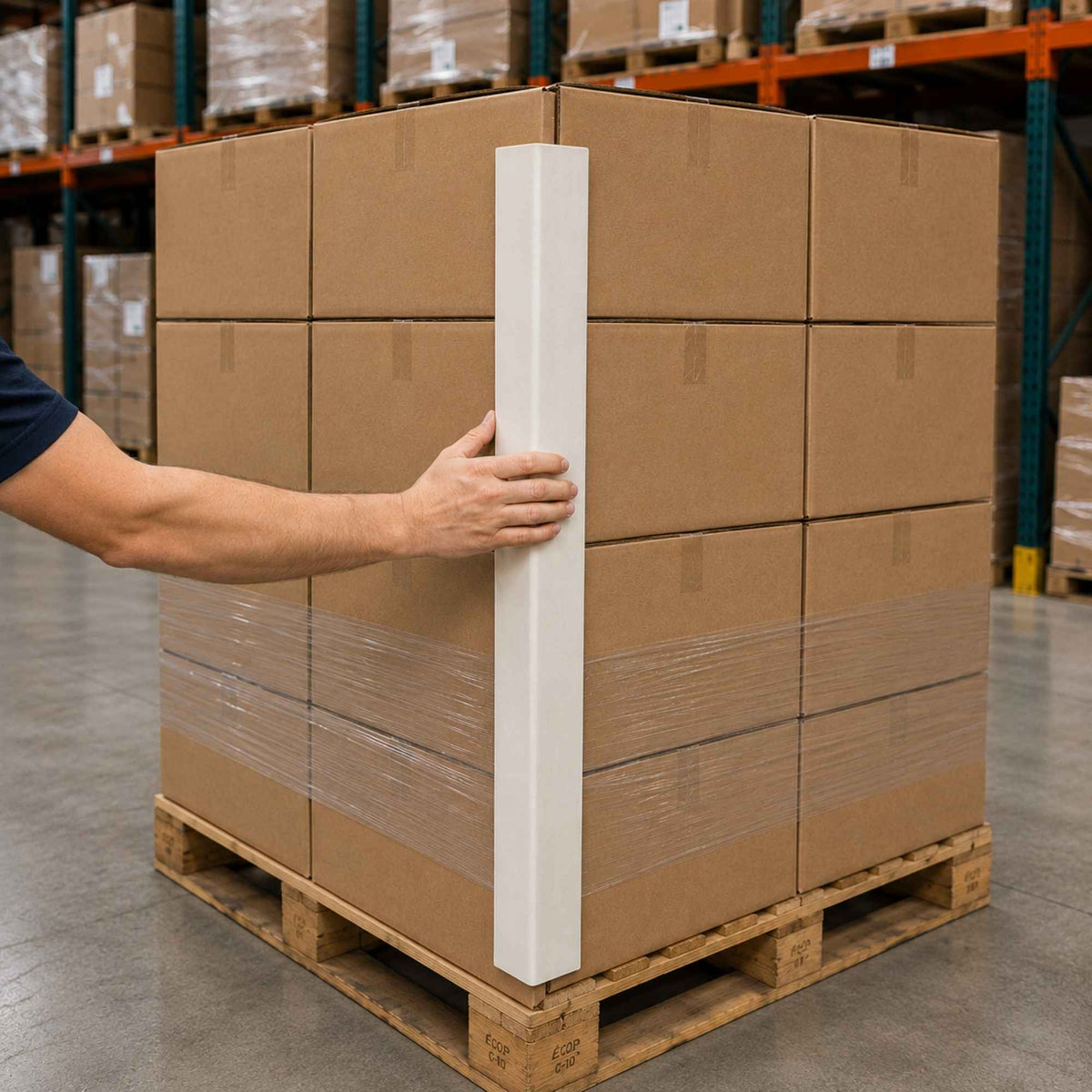 Edge Protectors 2" x 2" x 48" 0.160" White (50/bu)