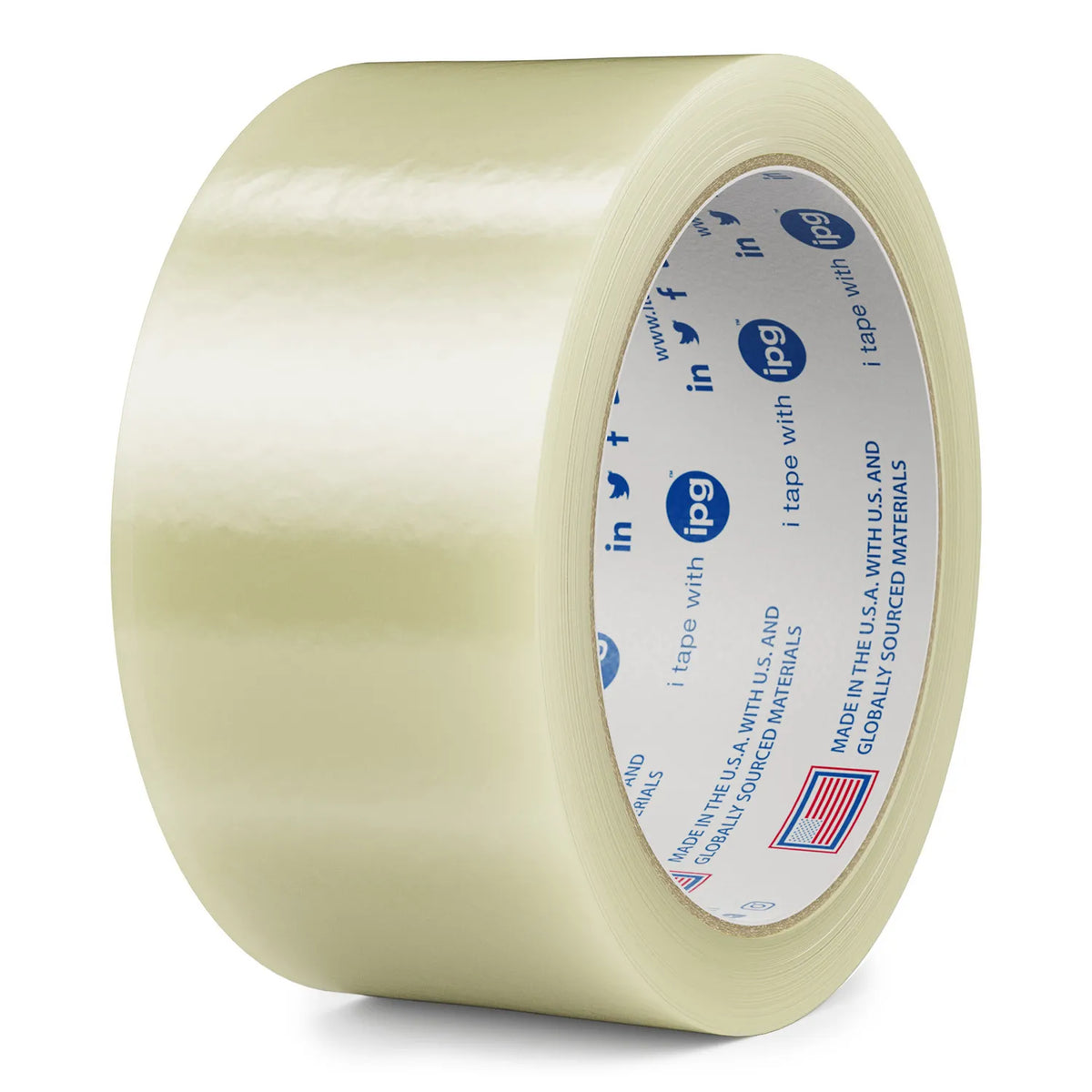 IPG #6100 Clear Carton Sealing Tape 48mm x 66m (6ro/pk)