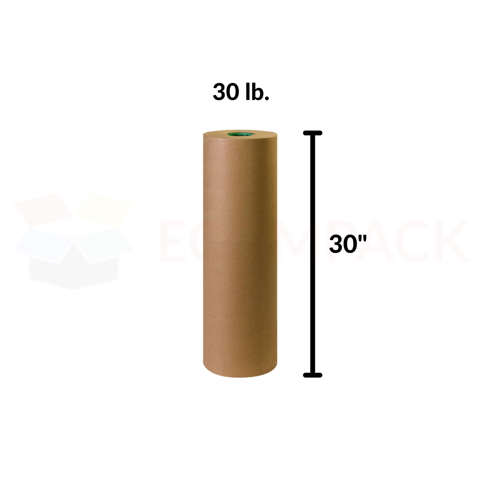 Kraft Paper Roll 30 lb. 30" x900' Recycled