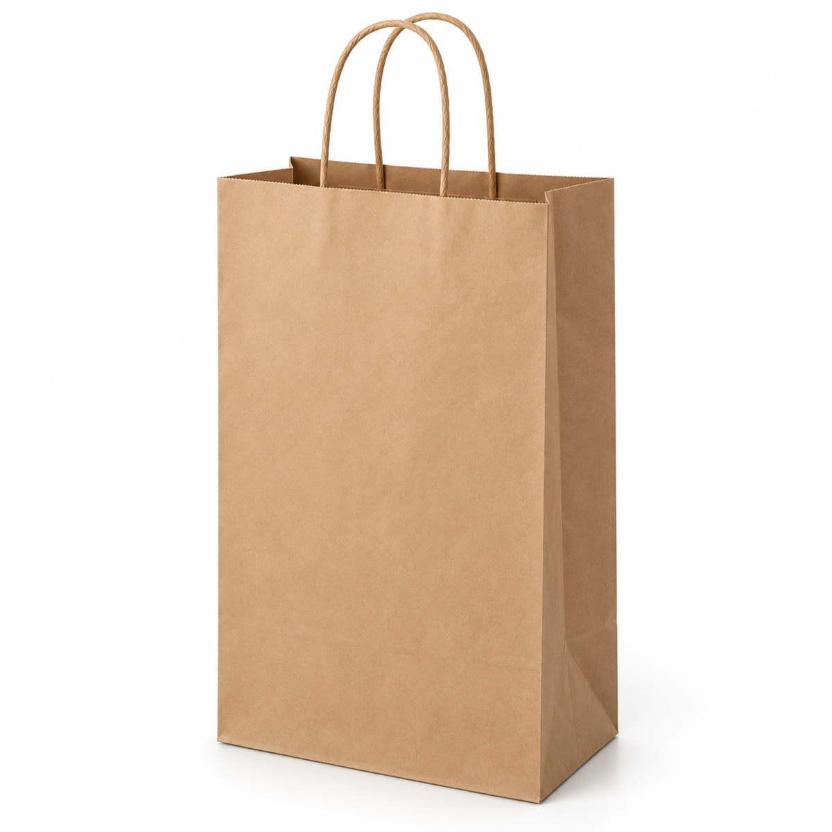 Kraft Brown Paper Bags with Handles 10" x 6" x 17" (250/cs)