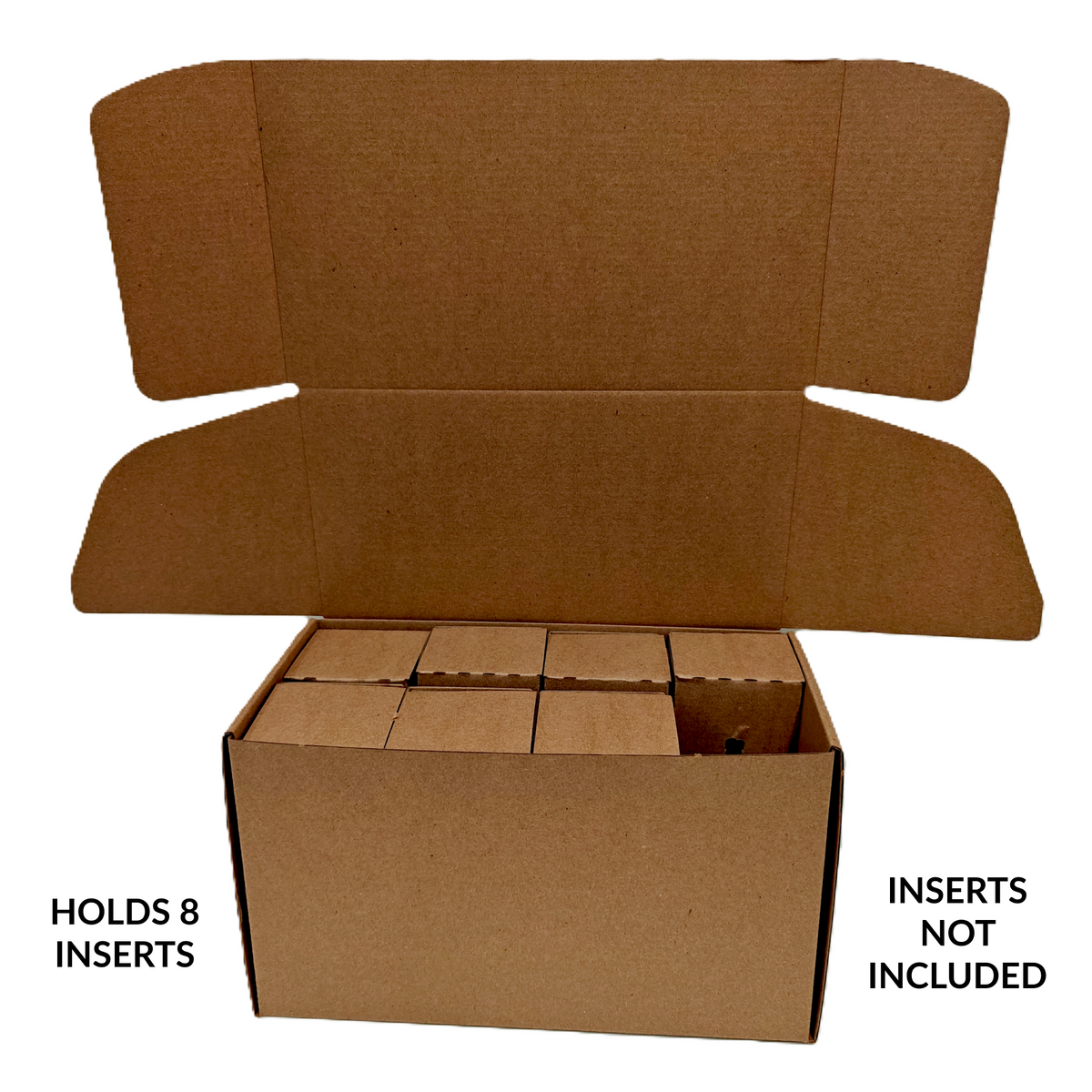 Mailer Box fits 8 x 4oz/8oz Die Cut Inserts 32E Kraft (25/pk)