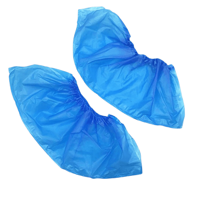 Shoe Covers Disposable Blue 100/Pack (50 Pairs)