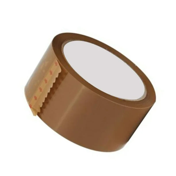 Tan Brown Packing Tape Shipping Tape 48mm x 132m (6ro/pk)