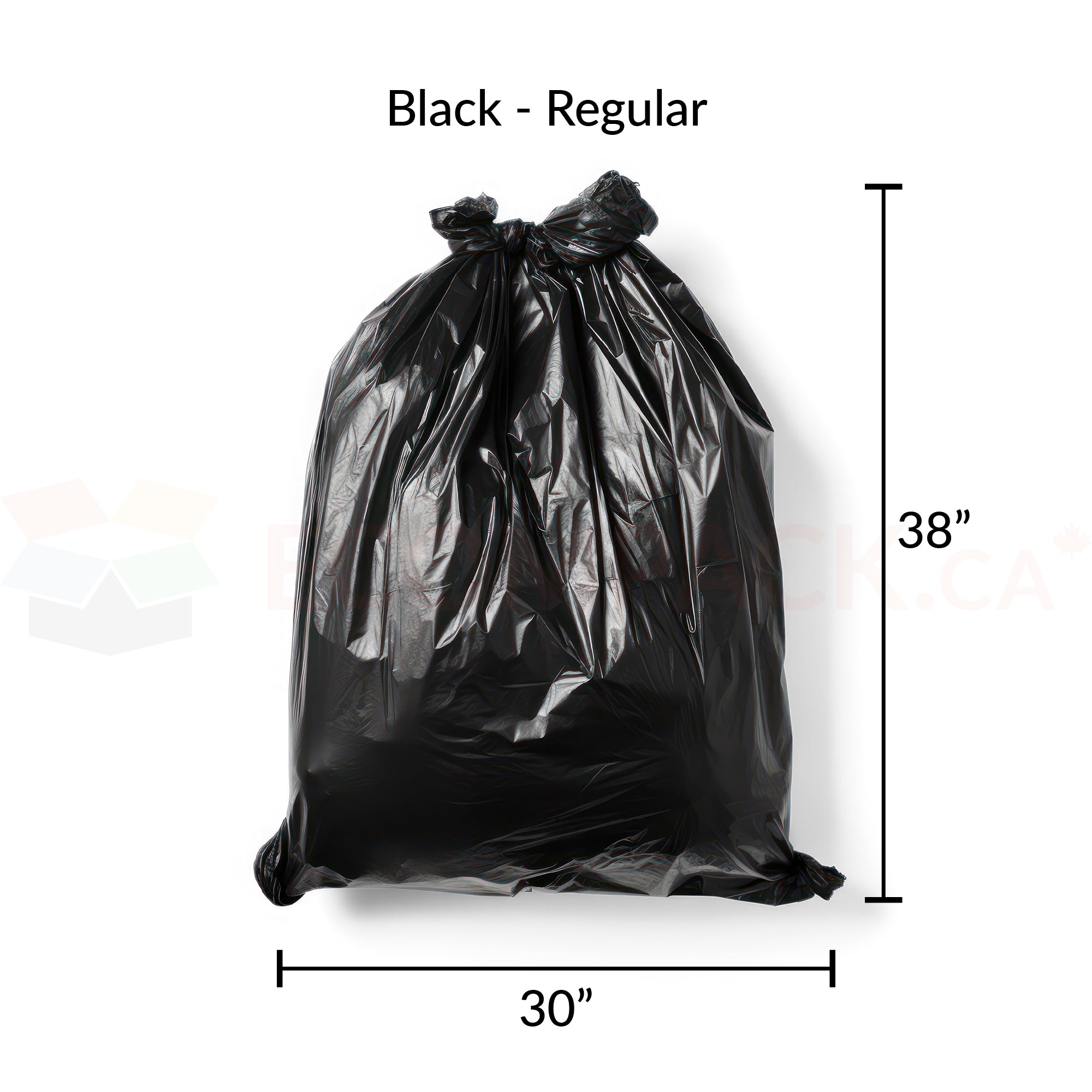 Black Garbage Bags Regular 30" x 38" (250/cs)