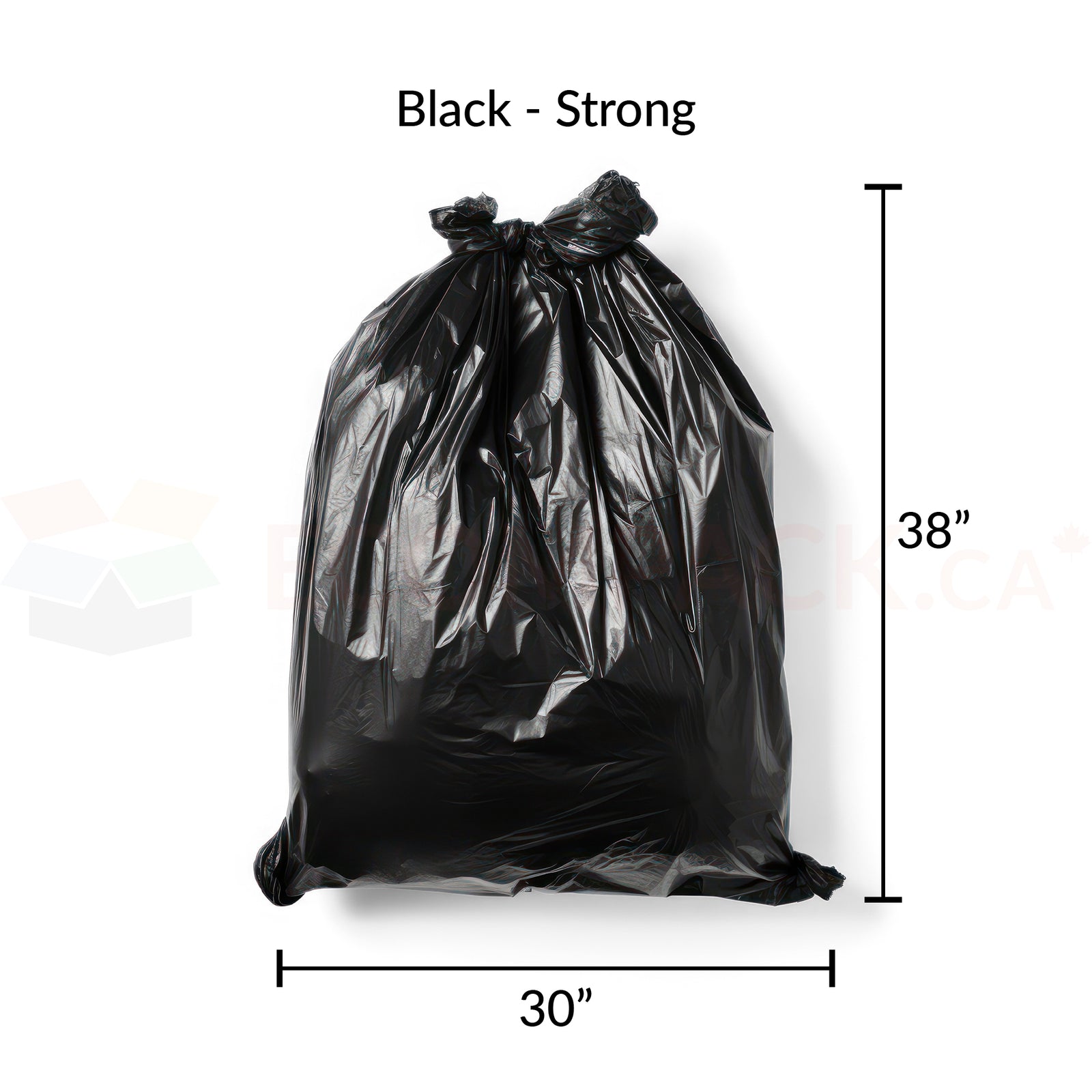 Black Garbage Bags Strong 30" x 38" (200/cs)