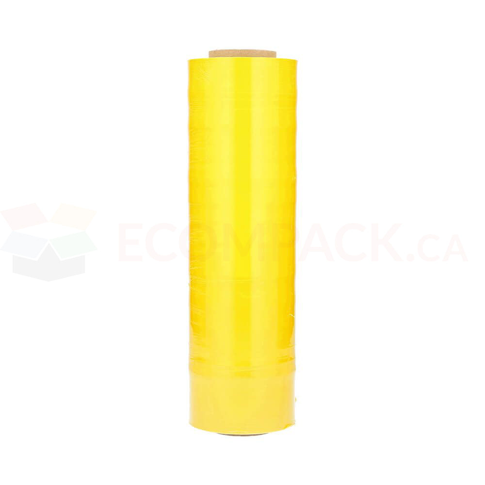 Yellow Stretch Wrap Tinted 80g equiv. 18&quot; x 1500&#39; (4ro/cs)