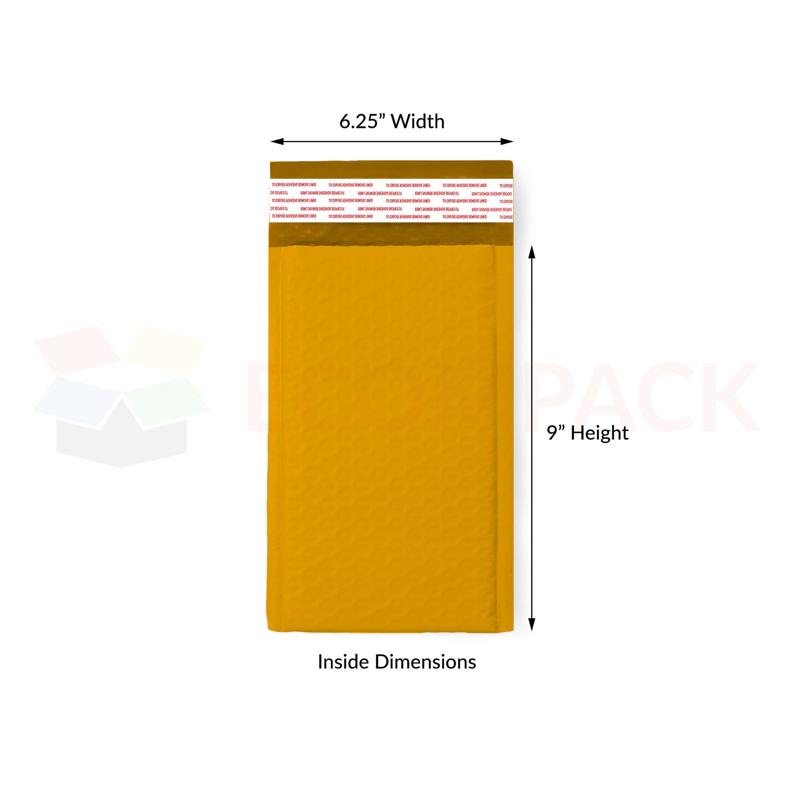 #0 - Kraft Bubble Mailer 6.25" x 9" Usable (250/cs)