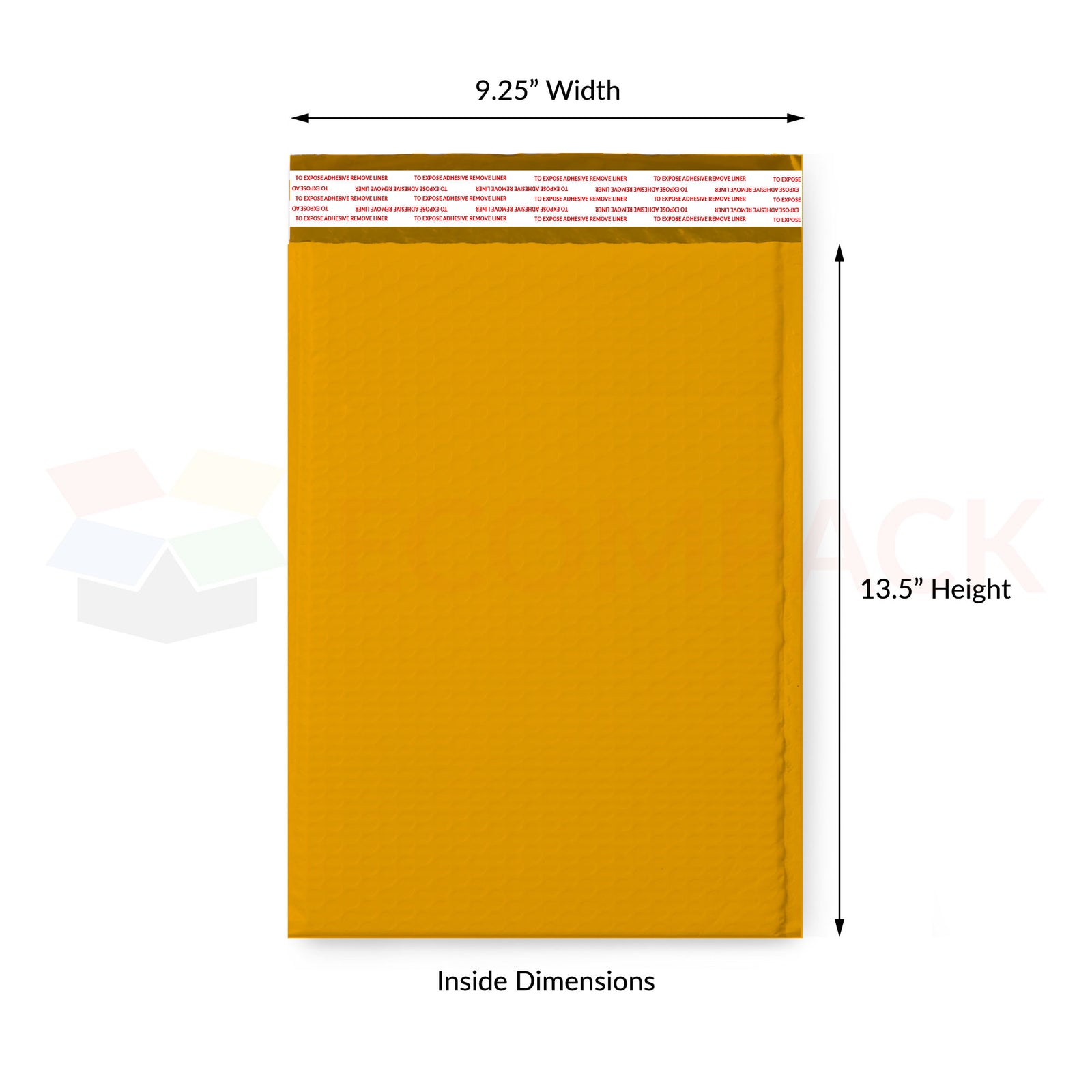#4 - Kraft Bubble Mailer 9.25" x 13.5" Usable (100/cs)