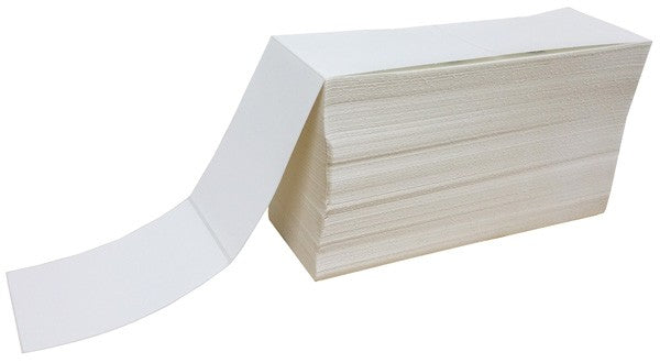 4&quot; x 6&quot; Industrial Direct Thermal Shipping Labels Fan Fold White 1000/pk