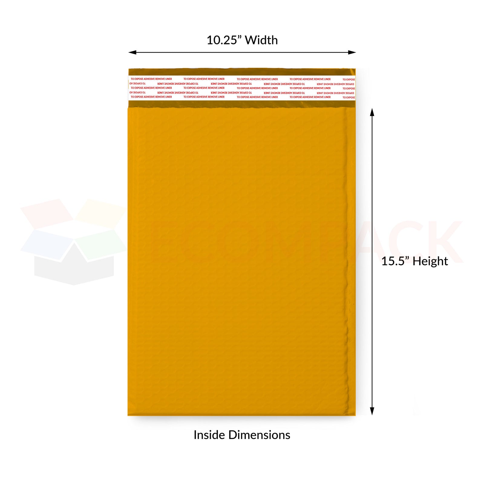 #5 - Kraft Bubble Mailer 10.25" x 15.5" Usable (100/cs)