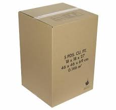 5 Cube Moving Box 18" x 18" x 27" Kraft 32ETC