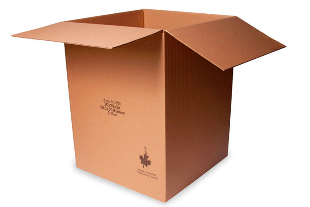 6 Cube Moving Box 23" x 20" x 23" Kraft 32ETC
